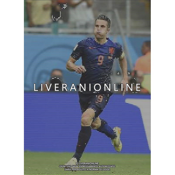 (140613) -- SALVADOR, June 13, 2014 () -- Netherlands\'s Robin van Persie celebrates the goal during a Group B match between Spain and Netherlands of 2014 FIFA World Cup in the Arena Fonte Nova Stadium in Salvador, Brazil, June 13, 2014. (/Yang Lei)(rh) ©photoshot/Agenzia Aldo Liverani sas - ITALY ONLY - EDITORIAL USE ONLY - Spagna Vs Olanda partita del Gruppo B Coppa del Mondo FIFA 2014 in Salvador, in Brasile, 13 giugno 2014