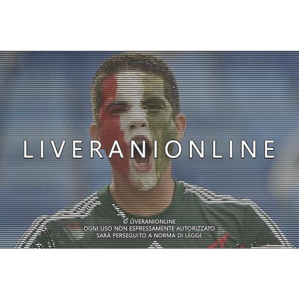 (140613) -- NATAL, June 13, 2014 () -- A Mexico\'s football fan is seen at the Estadio das Dunas Stadium where a Group A match between Mexico and Cameroon of 2014 FIFA World Cup will be held, in Natal, Brazil, June 13, 2014. (/Lui Siu Wai)(pcy) ©photoshot/Agenzia Aldo Liverani sas - ITALY ONLY - EDITORIAL USE ONLY - Messico v Camerun partita del Gruppo A Coppa del Mondo FIFA 2014 in Estadio das Dunas Stadium a Natal, Brasile, 13 giugno 2014