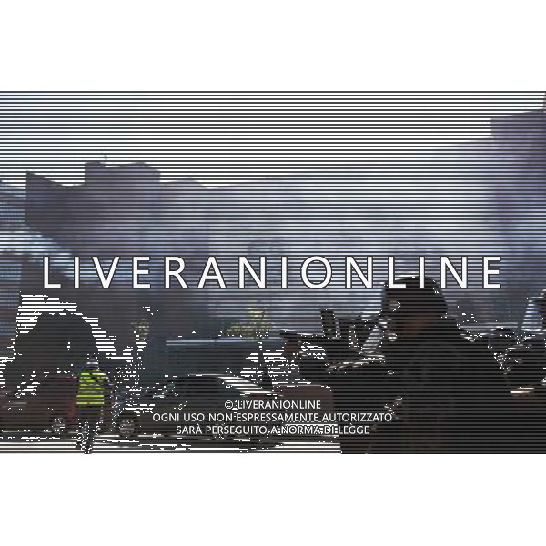 Riot police shoot tear gas during demonstration of social movements and groups against the World Cup on June 12, 2014 in Sao Paulo, Brazil. Clashes occurred on the Radial Leste Avenue, a few kilometers from the Itaquerão stadium, where it occurs today the opening match of the World Cup between Brazil and Croatia. (Photo by Tiago Mazza Chiaravalloti/NurPhoto) ©photoshot/Agenzia Aldo Liverani sas - ITALY ONLY - EDITORIAL USE ONLY - Scontri tra manifestanti e polizia durante la manifestazione di Protesta e la dimostrazione dei movimenti sociali a Sao Paulo, in Brasile il 12 giugno 2014 nel giorno della partita inaugurale della Coppa del Mondo Fifa World Cup 