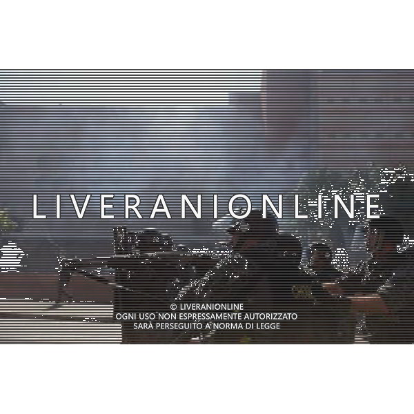 Riot police shoot tear gas during demonstration of social movements and groups against the World Cup on June 12, 2014 in Sao Paulo, Brazil. Clashes occurred on the Radial Leste Avenue, a few kilometers from the Itaquerão stadium, where it occurs today the opening match of the World Cup between Brazil and Croatia. (Photo by Tiago Mazza Chiaravalloti/NurPhoto) ©photoshot/Agenzia Aldo Liverani sas - ITALY ONLY - EDITORIAL USE ONLY - Scontri tra manifestanti e polizia durante la manifestazione di Protesta e la dimostrazione dei movimenti sociali a Sao Paulo, in Brasile il 12 giugno 2014 nel giorno della partita inaugurale della Coppa del Mondo Fifa World Cup 