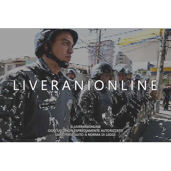 Riot police stand in guard during demonstration of social movements in Sao Paulo, Brazil on June 12, 2014. The demonstration happens near the same avenue that leads to the Itaquerao stadium, where it occurs on the same day, the opening match of the World Cup between Brazil and Croatia. (Photo by Tiago Mazza Chiaravalloti/NurPhoto) ©photoshot/Agenzia Aldo Liverani sas - ITALY ONLY - EDITORIAL USE ONLY - Scontri tra manifestanti e polizia durante la manifestazione di Protesta e la dimostrazione dei movimenti sociali a Sao Paulo, in Brasile il 12 giugno 2014 nel giorno della partita inaugurale della Coppa del Mondo Fifa World Cup 