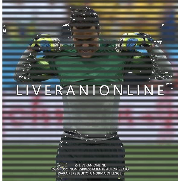 FIFA World Cup Brasile 2014 Gruppo A San Paolo - 12.06.2014 Brasile-Croazia Nella Foto:Julio Cesar /Ph.Vitez-Ag. Aldo Liverani