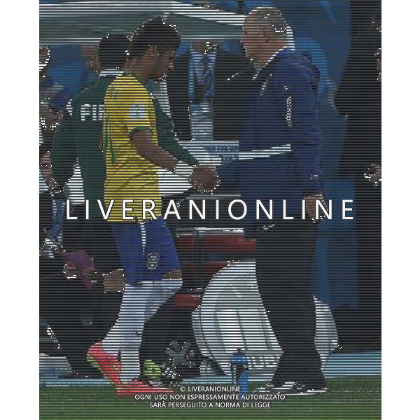 FIFA World Cup Brasile 2014 Gruppo A San Paolo - 12.06.2014 Brasile-Croazia Nella Foto:Scolari Luiz Felipe-Neymar /Ph.Vitez-Ag. Aldo Liverani