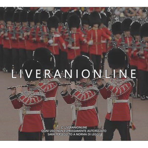 Atmosphere - Trooping the Colour. The annual Queen\'s birthday Parade leaving from Buckingham Palace. Trooping the Colour with Queen Elizabeth II and Royal Family, London, 14.06.14 AG ALDO LIVERANI SAS ONLY ITALY