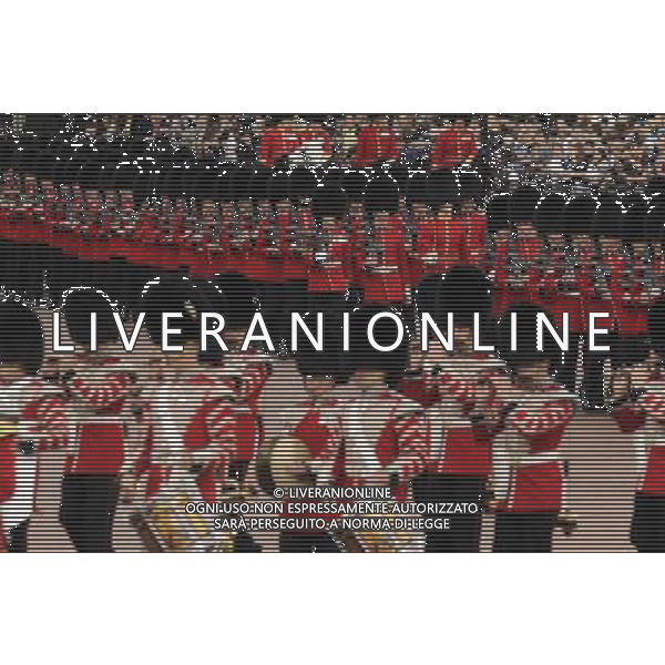 Atmosphere - Trooping the Colour. The annual Queen\'s birthday Parade leaving from Buckingham Palace. Trooping the Colour with Queen Elizabeth II and Royal Family, London, 14.06.14 AG ALDO LIVERANI SAS ONLY ITALY