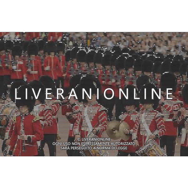 Atmosphere - Trooping the Colour. The annual Queen\'s birthday Parade leaving from Buckingham Palace. Trooping the Colour with Queen Elizabeth II and Royal Family, London, 14.06.14 AG ALDO LIVERANI SAS ONLY ITALY