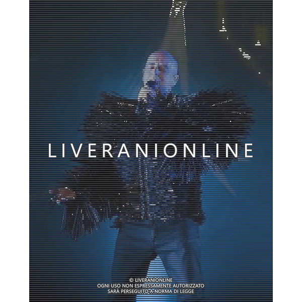 Pet Shop Boys perform at Birmingham LG Arena, England on 13th June 2014. Singer Neil Tennant. AG ALDO LIVERANI SAS ONLY ITALY