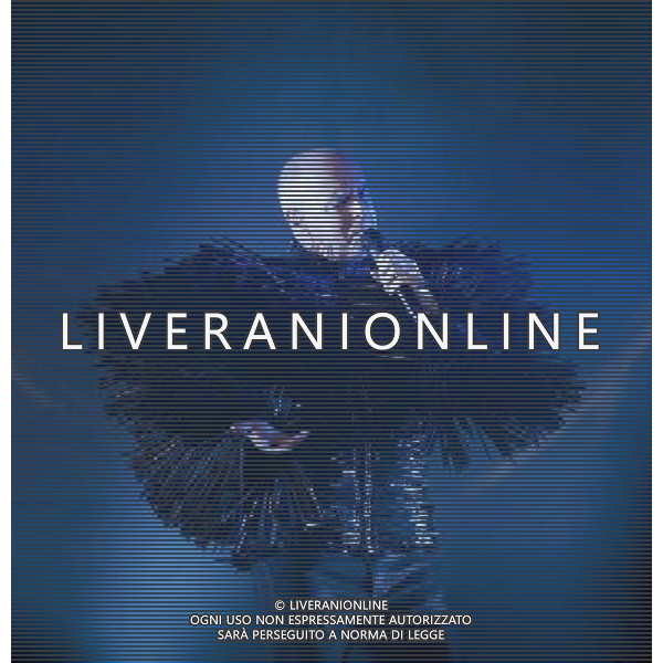 Pet Shop Boys perform at Birmingham LG Arena, England on 13th June 2014. Singer Neil Tennant. AG ALDO LIVERANI SAS ONLY ITALY