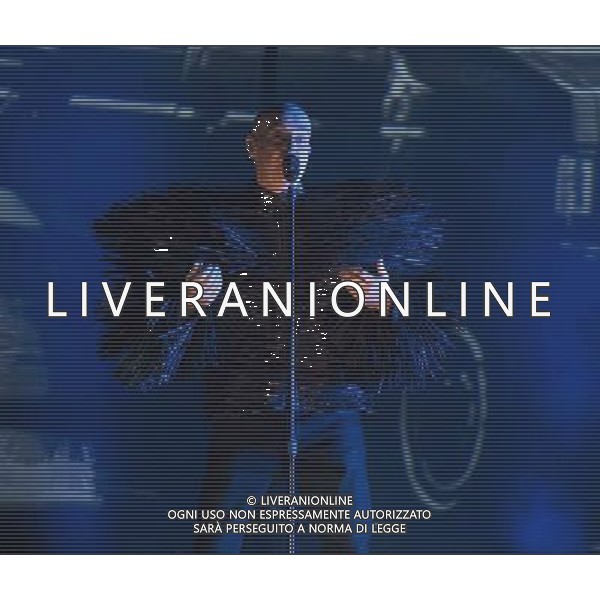 Pet Shop Boys perform at Birmingham LG Arena, England on 13th June 2014. Singer Neil Tennant. AG ALDO LIVERANI SAS ONLY ITALY