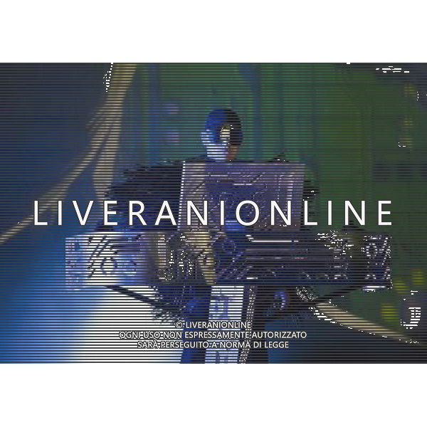 Pet Shop Boys perform at Birmingham LG Arena, England on 13th June 2014. Chris Lowe - keyboards. AG ALDO LIVERANI SAS ONLY ITALY
