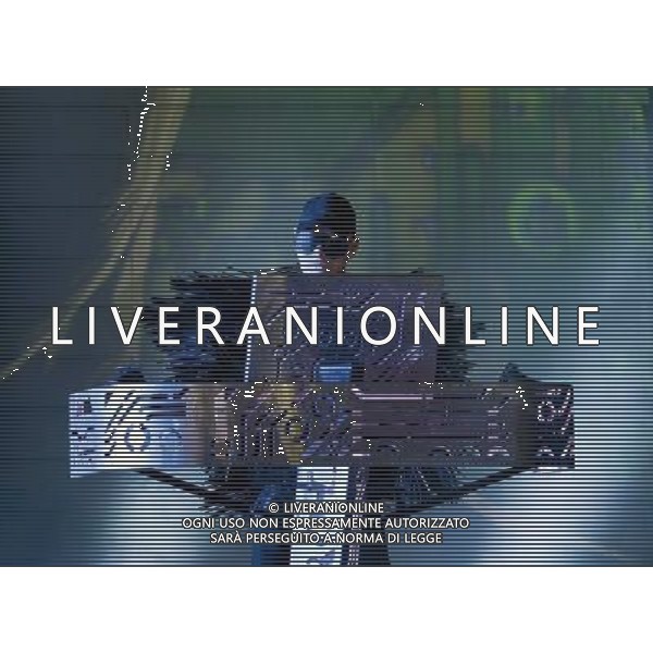 Pet Shop Boys perform at Birmingham LG Arena, England on 13th June 2014. Chris Lowe - keyboards. AG ALDO LIVERANI SAS ONLY ITALY