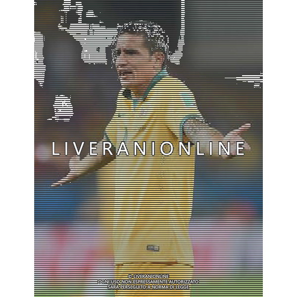 (140613) -- CUIABA, June 13, 2014 () -- Australia\'s Tim Cahill reacts during a Group B match between Chile and Australia of 2014 FIFA World Cup in the Arena Pantanal Stadium in Cuiaba, Brazil, June 13, 2014. (/Liu Dawei)(pcy) ©PHOTOSHOT/Agenzia Aldo Liverani Sas - ITALY ONLY - EDITORIAL USE ONLY - Cile v Australia partita del Gruppo B Coppa del mondo FIFA World Cup nel Pantanal stadio Arena di Cuiaba, Brasile, 13 giugno 2014