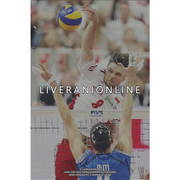 13.06.2014 - Katowice . FIVB Mens Volleybal World League 2014 / FIVB Liga Swiatowa 2014: Poland / Polska (white biale) - Italy / Wlochy (blue / niebieskie? . n/z. Andrzej Wrona , . Fot. Dawid Markysz / EDYTOR.net/NEWSPIX.PL --- Newspix.pl AG ALDO LIVERANI SAS ONLY ITALY *** Local Caption *** www.newspix.pl mail us: info@newspix.pl call us: 0048 022 23 22 222 --- Polish Picture Agency by Ringier Axel Springer Poland