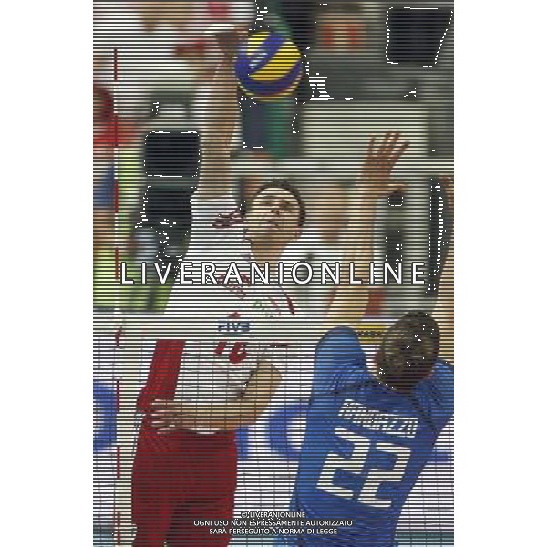 13.06.2014 - Katowice . FIVB Mens Volleybal World League 2014 / FIVB Liga Swiatowa 2014: Poland / Polska (white biale) - Italy / Wlochy (blue / niebieskie? . n/z. Mariusz Wlazly , . Fot. Dawid Markysz / EDYTOR.net/NEWSPIX.PL --- Newspix.pl AG ALDO LIVERANI SAS ONLY ITALY *** Local Caption *** www.newspix.pl mail us: info@newspix.pl call us: 0048 022 23 22 222 --- Polish Picture Agency by Ringier Axel Springer Poland