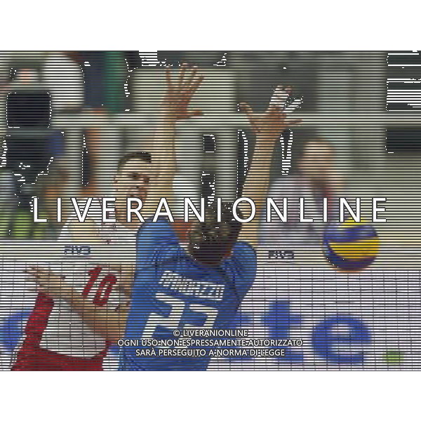 13.06.2014 - Katowice . FIVB Mens Volleybal World League 2014 / FIVB Liga Swiatowa 2014: Poland / Polska (white biale) - Italy / Wlochy (blue / niebieskie? . n/z. Mariusz Wlazly , . Fot. Dawid Markysz / EDYTOR.net/NEWSPIX.PL --- Newspix.pl AG ALDO LIVERANI SAS ONLY ITALY *** Local Caption *** www.newspix.pl mail us: info@newspix.pl call us: 0048 022 23 22 222 --- Polish Picture Agency by Ringier Axel Springer Poland