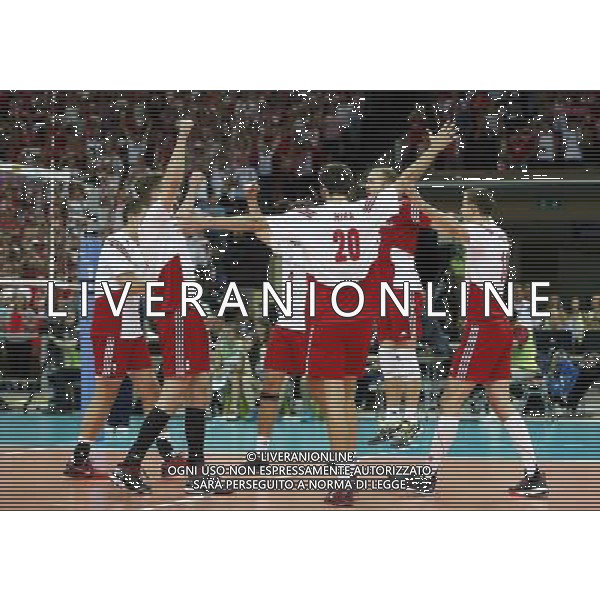 13.06.2014 - Katowice . FIVB Mens Volleybal World League 2014 / FIVB Liga Swiatowa 2014: Poland / Polska (white biale) - Italy / Wlochy (blue / niebieskie? . n/z. radosc reprezentacji Polski . Fot. Dawid Markysz / EDYTOR.net/NEWSPIX.PL --- Newspix.pl AG ALDO LIVERANI SAS ONLY ITALY *** Local Caption *** www.newspix.pl mail us: info@newspix.pl call us: 0048 022 23 22 222 --- Polish Picture Agency by Ringier Axel Springer Poland