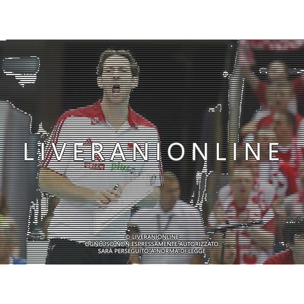 13.06.2014 - Katowice . FIVB Mens Volleybal World League 2014 / FIVB Liga Swiatowa 2014: Poland / Polska (white biale) - Italy / Wlochy (blue / niebieskie? . n/z. Stephane Antiga , . Fot. Dawid Markysz / EDYTOR.net/NEWSPIX.PL --- Newspix.pl AG ALDO LIVERANI SAS ONLY ITALY *** Local Caption *** www.newspix.pl mail us: info@newspix.pl call us: 0048 022 23 22 222 --- Polish Picture Agency by Ringier Axel Springer Poland