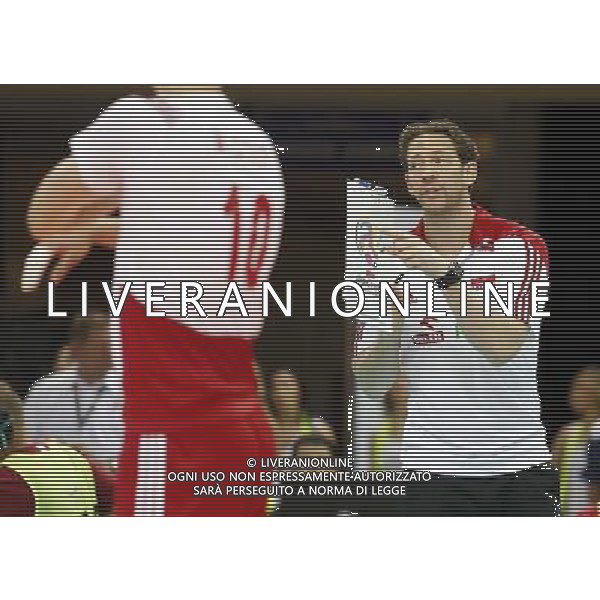 13.06.2014 - Katowice . FIVB Mens Volleybal World League 2014 / FIVB Liga Swiatowa 2014: Poland / Polska (white biale) - Italy / Wlochy (blue / niebieskie? . n/z. Stephane Antiga , . Fot. Dawid Markysz / EDYTOR.net/NEWSPIX.PL --- Newspix.pl AG ALDO LIVERANI SAS ONLY ITALY *** Local Caption *** www.newspix.pl mail us: info@newspix.pl call us: 0048 022 23 22 222 --- Polish Picture Agency by Ringier Axel Springer Poland