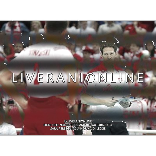 13.06.2014 - Katowice . FIVB Mens Volleybal World League 2014 / FIVB Liga Swiatowa 2014: Poland / Polska (white biale) - Italy / Wlochy (blue / niebieskie? . n/z. Stephane Antiga , . Fot. Dawid Markysz / EDYTOR.net/NEWSPIX.PL --- Newspix.pl AG ALDO LIVERANI SAS ONLY ITALY *** Local Caption *** www.newspix.pl mail us: info@newspix.pl call us: 0048 022 23 22 222 --- Polish Picture Agency by Ringier Axel Springer Poland