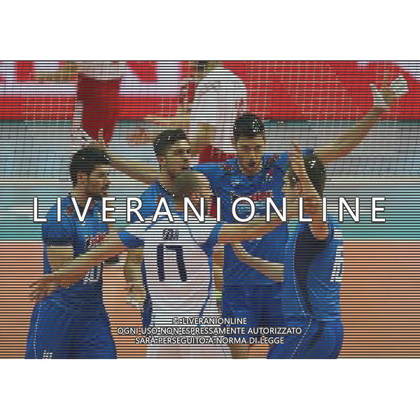 KATOWICE HALA SPODEK 13.06.2014 SIATKOWKA MEZCZYZNI FIVB LIGA SWIATOWA GRUPA A POLSKA - WLOCHY NZ RADOSC WLOCHY SIATKARZE FOT MICHAL NOWAK / NEWSPIX.PL KATOWICE HALA SPODEK 13.06.2014 MEN VOLLEYBALL 2014 FIVB VOLLEYBALL WORLD LEAGUE POOL A POLAND - ITALY MICHAL NOWAK / NEWSPIX.PL --- Newspix.pl AG ALDO LIVERANI SAS ONLY ITALY *** Local Caption *** www.newspix.pl mail us: info@newspix.pl call us: 0048 022 23 22 222 --- Polish Picture Agency by Ringier Axel Springer Poland