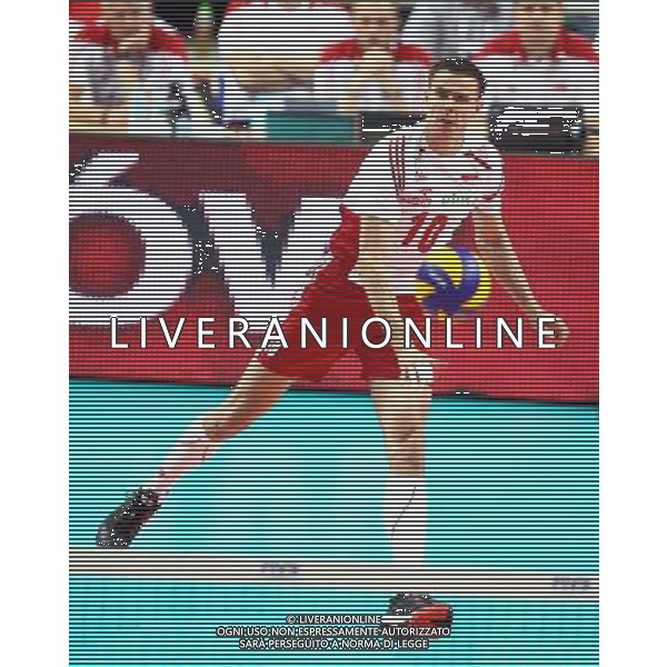 KATOWICE HALA SPODEK 13.06.2014 SIATKOWKA MEZCZYZNI FIVB LIGA SWIATOWA GRUPA A POLSKA - WLOCHY NZ MARIUSZ WLAZLY ( POLSKA ) FOT MICHAL NOWAK / NEWSPIX.PL KATOWICE HALA SPODEK 13.06.2014 MEN VOLLEYBALL 2014 FIVB VOLLEYBALL WORLD LEAGUE POOL A POLAND - ITALY MICHAL NOWAK / NEWSPIX.PL --- Newspix.pl AG ALDO LIVERANI SAS ONLY ITALY *** Local Caption *** www.newspix.pl mail us: info@newspix.pl call us: 0048 022 23 22 222 --- Polish Picture Agency by Ringier Axel Springer Poland