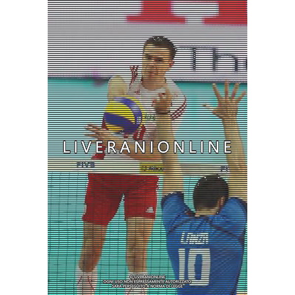KATOWICE HALA SPODEK 13.06.2014 SIATKOWKA MEZCZYZNI FIVB LIGA SWIATOWA GRUPA A POLSKA - WLOCHY NZ MARIUSZ WLAZLY ( POLSKA ) FILIPPO LANZA ( ITALY ) FOT MICHAL NOWAK / NEWSPIX.PL KATOWICE HALA SPODEK 13.06.2014 MEN VOLLEYBALL 2014 FIVB VOLLEYBALL WORLD LEAGUE POOL A POLAND - ITALY MICHAL NOWAK / NEWSPIX.PL --- Newspix.pl AG ALDO LIVERANI SAS ONLY ITALY *** Local Caption *** www.newspix.pl mail us: info@newspix.pl call us: 0048 022 23 22 222 --- Polish Picture Agency by Ringier Axel Springer Poland