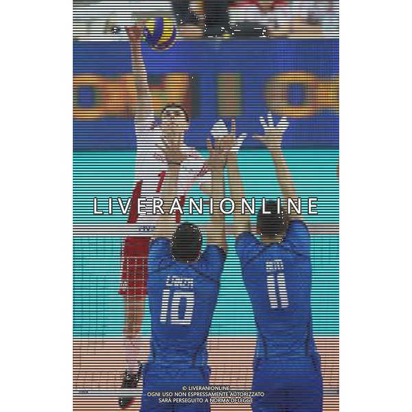 KATOWICE HALA SPODEK 13.06.2014 SIATKOWKA MEZCZYZNI FIVB LIGA SWIATOWA GRUPA A POLSKA - WLOCHY NZ MARIUSZ WLAZLY ( POLSKA ) FILIPPO LANZA ( ITALY ) SIMONE BUTI ( ITALY ) FOT MICHAL NOWAK / NEWSPIX.PL KATOWICE HALA SPODEK 13.06.2014 MEN VOLLEYBALL 2014 FIVB VOLLEYBALL WORLD LEAGUE POOL A POLAND - ITALY MICHAL NOWAK / NEWSPIX.PL --- Newspix.pl AG ALDO LIVERANI SAS ONLY ITALY *** Local Caption *** www.newspix.pl mail us: info@newspix.pl call us: 0048 022 23 22 222 --- Polish Picture Agency by Ringier Axel Springer Poland