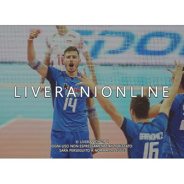 KATOWICE HALA SPODEK 13.06.2014 SIATKOWKA MEZCZYZNI FIVB LIGA SWIATOWA GRUPA A POLSKA - WLOCHY NZ MATTEO PIANO ( ITALY ) MICHELE BARANOWICZ ( ITALY ) RADOSC FOT MICHAL NOWAK / NEWSPIX.PL KATOWICE HALA SPODEK 13.06.2014 MEN VOLLEYBALL 2014 FIVB VOLLEYBALL WORLD LEAGUE POOL A POLAND - ITALY MICHAL NOWAK / NEWSPIX.PL --- Newspix.pl AG ALDO LIVERANI SAS ONLY ITALY *** Local Caption *** www.newspix.pl mail us: info@newspix.pl call us: 0048 022 23 22 222 --- Polish Picture Agency by Ringier Axel Springer Poland
