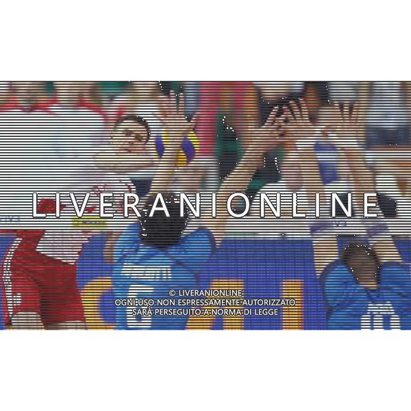 KATOWICE HALA SPODEK 13.06.2014 SIATKOWKA MEZCZYZNI FIVB LIGA SWIATOWA GRUPA A POLSKA - WLOCHY NZ MARIUSZ WLAZLY ( POLSKA ) GABRIELE MARUOTTI ( ITALY ) MATTEO PIANO ( ITALY ) FOT MICHAL NOWAK / NEWSPIX.PL KATOWICE HALA SPODEK 13.06.2014 MEN VOLLEYBALL 2014 FIVB VOLLEYBALL WORLD LEAGUE POOL A POLAND - ITALY MICHAL NOWAK / NEWSPIX.PL --- Newspix.pl AG ALDO LIVERANI SAS ONLY ITALY *** Local Caption *** www.newspix.pl mail us: info@newspix.pl call us: 0048 022 23 22 222 --- Polish Picture Agency by Ringier Axel Springer Poland