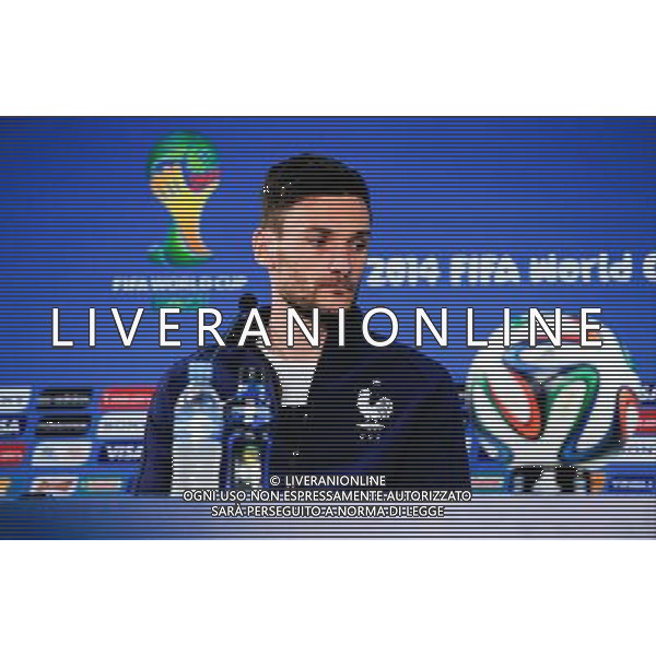 Hugo LLORIS - 14.06.2014 - Conference de presse -Equipe de France - Ribeirao Preto Photo : Dave Winter / Icon Sport AG ALDO LIVERANI SAS ONLY ITALY
