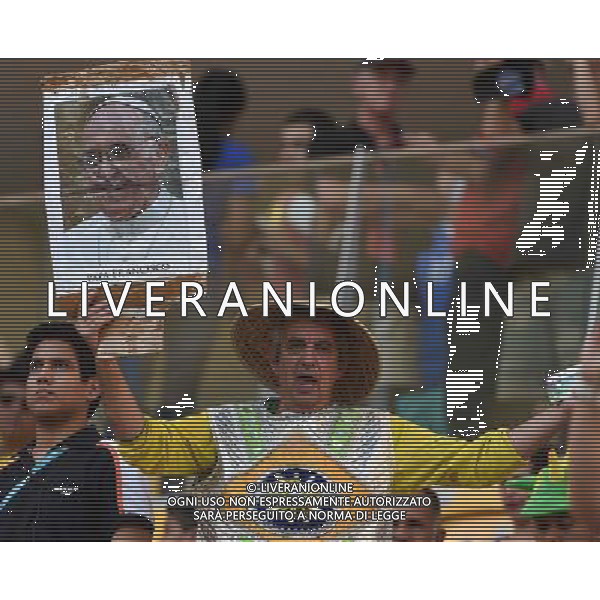 FIFA World Cup Brasile 2014 Gruppo D Manaus - 14.06.2014 Inghilterra-Italia Nella Foto:tifoso papa francesco /Ph.Vitez-Ag. Aldo Liverani