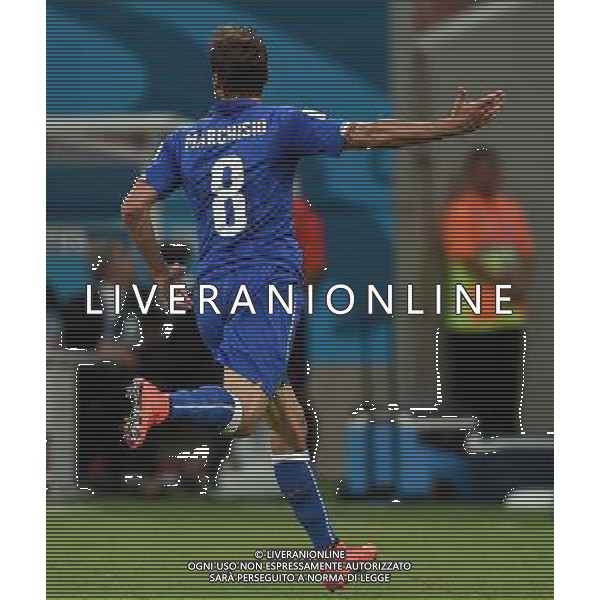 FIFA World Cup Brasile 2014 Gruppo D Manaus - 14.06.2014 Inghilterra-Italia Nella Foto:marchisio esulta /Ph.Vitez-Ag. Aldo Liverani