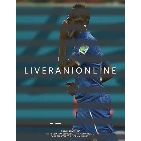 FIFA World Cup Brasile 2014 Gruppo D Manaus - 14.06.2014 Inghilterra-Italia Nella Foto:balotelli esulta /Ph.Vitez-Ag. Aldo Liverani