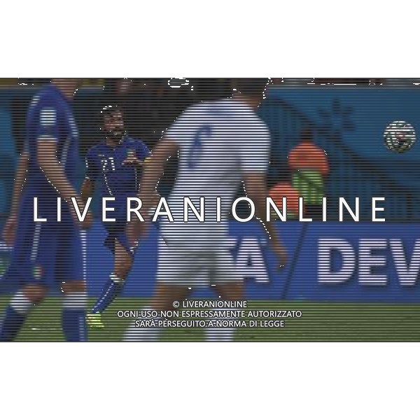 FIFA World Cup Brasile 2014 Gruppo D Manaus - 14.06.2014 Inghilterra-Italia Nella Foto:pirlo colpisce la traversa su punizione /Ph.Vitez-Ag. Aldo Liverani