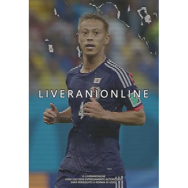 (140614) -- RECIFE, June 14, 2014 () -- Japan\'s Keisuke Honda reacts during a Group C match between Cote d\'Ivoire and Japan of 2014 FIFA World Cup in the Aren Pernambuco Stadium in Recife, Brazil, June 14, 2014. (/Cao Can)(rh) ©PHOTOSHOT/Agenzia Aldo Liverani Sas - ITALY ONLY - EDITORIAL USE ONLY - Costa d\'Avorio Vs Giappone partita del Gruppo C della coppa del mondo 2014 FIFA World Cup Stadium Arena Pernambuco a Recife, in Brasile, 14 giugno 2014