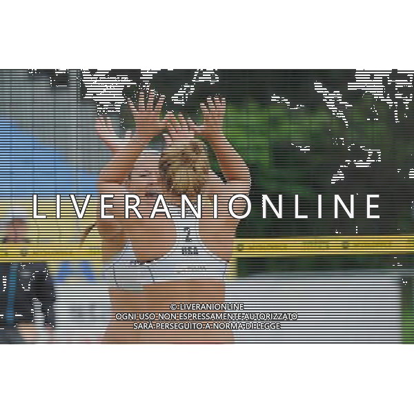 15.06.2014 , Myslowice , Slupna , siatkowka plazowa , Mistrzostwa Swiata U23 , Laird , Artacho (zolte) Dykstra , Pardon (biale) N/Z Lara Dykstra , Jace Pardon Fot. Karol Bartnik / MPAimages.com / Newspix.pl --- Newspix.pl World Championships in beach volleyball U23 ag aldo liverani sas only italy *** Local Caption *** www.newspix.pl mail us: info@newspix.pl call us: 0048 022 23 22 222 --- Polish Picture Agency by Ringier Axel Springer Poland