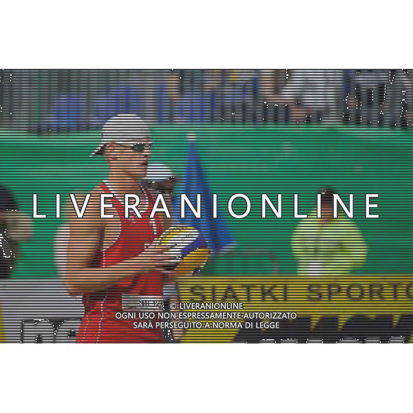 15.06.2014 , Myslowice , Slupna , siatkowka plazowa , Mistrzostwa Swiata U23 , Kosiak , Rudol (czerwone) Tvinde , Mol (niebieskie) N/Z Maciej Rudol Fot. Karol Bartnik / MPAimages.com / Newspix.pl --- Newspix.pl World Championships in beach volleyball U23 AG ALDO LIVERANI SAS ONLY ITALY *** Local Caption *** www.newspix.pl mail us: info@newspix.pl call us: 0048 022 23 22 222 --- Polish Picture Agency by Ringier Axel Springer Poland