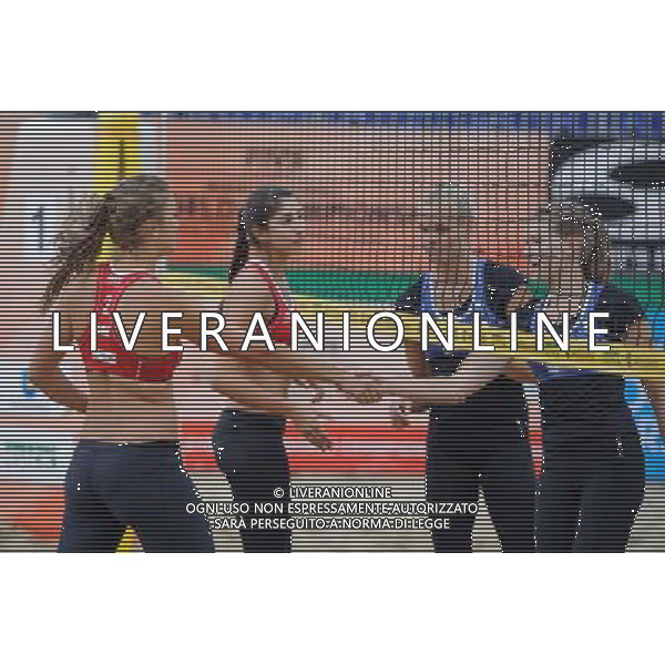 15.06.2014 , Myslowice , Slupna , siatkowka plazowa , Mistrzostwa Swiata U23 , Humana Paredes , Pischke (czerwone) Lahti , Parkkinen (niebieskie) N/Z Taylor Pischke , Melisa Humana Paredes , Taru Lahti , Anniina Parkkinen Fot. Karol Bartnik / MPAimages.com / Newspix.pl --- Newspix.pl World Championships in beach volleyball U23 AG ALDO LIVERANI SAS ONLY ITALY *** Local Caption *** www.newspix.pl mail us: info@newspix.pl call us: 0048 022 23 22 222 --- Polish Picture Agency by Ringier Axel Springer Poland