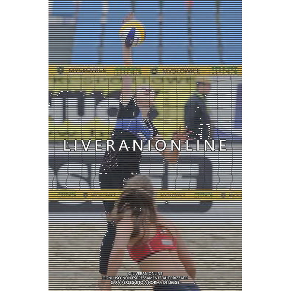 15.06.2014 , Myslowice , Slupna , siatkowka plazowa , Mistrzostwa Swiata U23 , Humana Paredes , Pischke (czerwone) Lahti , Parkkinen (niebieskie) N/Z Anniina Parkkinen Fot. Karol Bartnik / MPAimages.com / Newspix.pl --- Newspix.pl World Championships in beach volleyball U23 AG ALDO LIVERANI SAS ONLY ITALY *** Local Caption *** www.newspix.pl mail us: info@newspix.pl call us: 0048 022 23 22 222 --- Polish Picture Agency by Ringier Axel Springer Poland