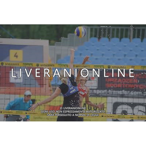 15.06.2014 , Myslowice , Slupna , siatkowka plazowa , Mistrzostwa Swiata U23 , Humana Paredes , Pischke (czerwone) Lahti , Parkkinen (niebieskie) N/Z Taru Lahti , Melisa Humana Paredes Fot. Karol Bartnik / MPAimages.com / Newspix.pl --- Newspix.pl World Championships in beach volleyball U23 AG ALDO LIVERANI SAS ONLY ITALY *** Local Caption *** www.newspix.pl mail us: info@newspix.pl call us: 0048 022 23 22 222 --- Polish Picture Agency by Ringier Axel Springer Poland