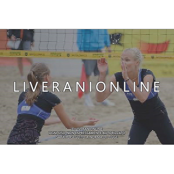 15.06.2014 , Myslowice , Slupna , siatkowka plazowa , Mistrzostwa Swiata U23 , Humana Paredes , Pischke (czerwone) Lahti , Parkkinen (niebieskie) N/Z Taru Lahti Fot. Karol Bartnik / MPAimages.com / Newspix.pl --- Newspix.pl World Championships in beach volleyball U23 AG ALDO LIVERANI SAS ONLY ITALY *** Local Caption *** www.newspix.pl mail us: info@newspix.pl call us: 0048 022 23 22 222 --- Polish Picture Agency by Ringier Axel Springer Poland