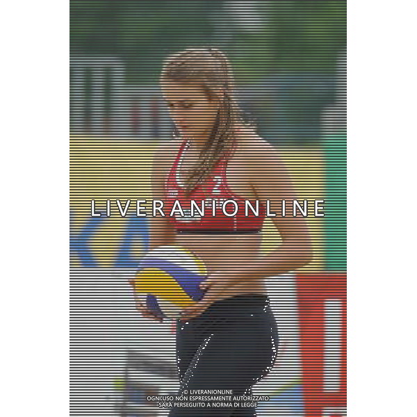 15.06.2014 , Myslowice , Slupna , siatkowka plazowa , Mistrzostwa Swiata U23 , Humana Paredes , Pischke (czerwone) Lahti , Parkkinen (niebieskie) N/Z Taylor Pischke Fot. Karol Bartnik / MPAimages.com / Newspix.pl --- Newspix.pl World Championships in beach volleyball U23 AG ALDO LIVERANI SAS ONLY ITALY *** Local Caption *** www.newspix.pl mail us: info@newspix.pl call us: 0048 022 23 22 222 --- Polish Picture Agency by Ringier Axel Springer Poland
