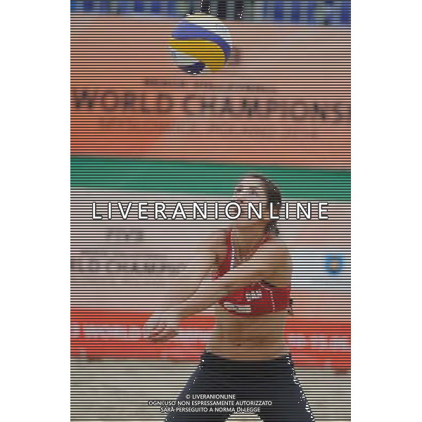 15.06.2014 , Myslowice , Slupna , siatkowka plazowa , Mistrzostwa Swiata U23 , Humana Paredes , Pischke (czerwone) Lahti , Parkkinen (niebieskie) N/Z Melisa Humana Paredes Fot. Karol Bartnik / MPAimages.com / Newspix.pl --- Newspix.pl World Championships in beach volleyball U23 AG ALDO LIVERANI SAS ONLY ITALY *** Local Caption *** www.newspix.pl mail us: info@newspix.pl call us: 0048 022 23 22 222 --- Polish Picture Agency by Ringier Axel Springer Poland