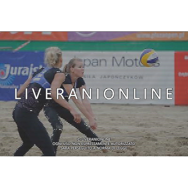 15.06.2014 , Myslowice , Slupna , siatkowka plazowa , Mistrzostwa Swiata U23 , Humana Paredes , Pischke (czerwone) Lahti , Parkkinen (niebieskie) N/Z Anniina Parkkinen Fot. Karol Bartnik / MPAimages.com / Newspix.pl --- Newspix.pl World Championships in beach volleyball U23 AG ALDO LIVERANI SAS ONLY ITALY *** Local Caption *** www.newspix.pl mail us: info@newspix.pl call us: 0048 022 23 22 222 --- Polish Picture Agency by Ringier Axel Springer Poland