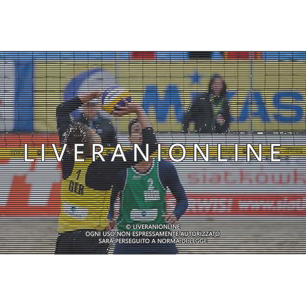 15.06.2014 , Myslowice , Slupna , siatkowka plazowa , Mistrzostwa Swiata U23 , Alliso , Guto (zielone) Poniewaz , Poniewaz (zolte) N/Z Bennet Poniewaz , Gustavo Carvalhaes Fot. Karol Bartnik / MPAimages.com / Newspix.pl --- Newspix.pl World Championships in beach volleyball U23 AG ALDO LIVERANI SAS ONLY ITALY *** Local Caption *** www.newspix.pl mail us: info@newspix.pl call us: 0048 022 23 22 222 --- Polish Picture Agency by Ringier Axel Springer Poland