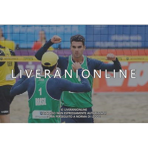 15.06.2014 , Myslowice , Slupna , siatkowka plazowa , Mistrzostwa Swiata U23 , Alliso , Guto (zielone) Poniewaz , Poniewaz (zolte) N/Z Allison , Gustavo Carvalhaes Fot. Karol Bartnik / MPAimages.com / Newspix.pl --- Newspix.pl World Championships in beach volleyball U23 AG ALDO LIVERANI SAS ONLY ITALY *** Local Caption *** www.newspix.pl mail us: info@newspix.pl call us: 0048 022 23 22 222 --- Polish Picture Agency by Ringier Axel Springer Poland