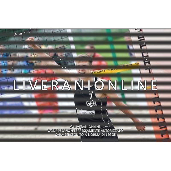 14.06.2014 , Myslowice , Slupna , siatkowka plazowa , Mistrzostwa Swiata U23 , Poniewaz , Poniewaz (czarne) Saymon , Marcus (niebieskie) N/Z Bennet Poniewaz Fot. Karol Bartnik / MPAimages.com / Newspix.pl --- Newspix.pl World Championships in beach volleyball U23 AG ALDO LIVERANI SAS ONLY ITALY *** Local Caption *** www.newspix.pl mail us: info@newspix.pl call us: 0048 022 23 22 222 --- Polish Picture Agency by Ringier Axel Springer Poland