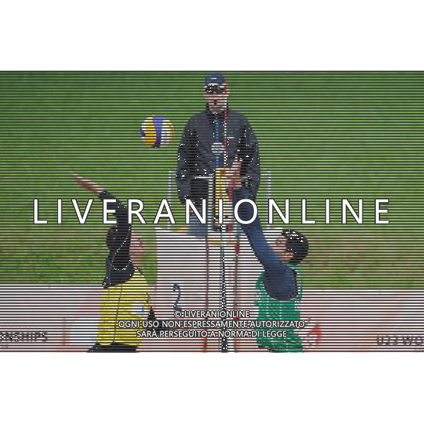 14.06.2014 , Myslowice , Slupna , siatkowka plazowa , Mistrzostwa Swiata U23 , Losiak , Bryl (zolte) Alliso , Guto Carvalhaes (zielone) N/Z Michal Bryl , Allison Fot. Karol Bartnik / MPAimages.com / Newspix.pl --- Newspix.pl World Championships in beach volleyball U23 AG ALDO LIVERANI SAS ONLY ITALY *** Local Caption *** www.newspix.pl mail us: info@newspix.pl call us: 0048 022 23 22 222 --- Polish Picture Agency by Ringier Axel Springer Poland