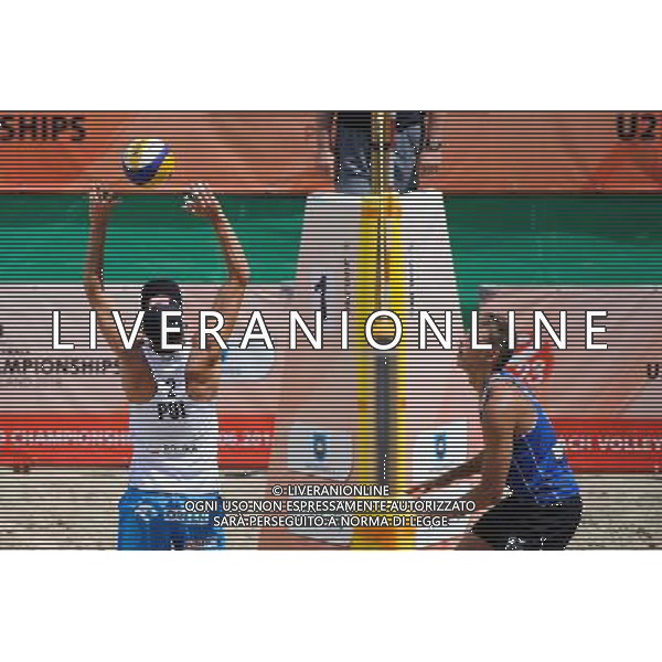 14.06.2014 , Myslowice , Slupna , siatkowka plazowa , Mistrzostwa Swiata U23 , Haralds , Armands (niebieskie) Losiak , Bryl (biale) N/Z Bartosz Losiak , Haralds Regza Fot. Karol Bartnik / MPAimages.com / Newspix.pl --- Newspix.pl World Championships in beach volleyball U23 AG ALDO LIVERANI SAS ONLY ITALY *** Local Caption *** www.newspix.pl mail us: info@newspix.pl call us: 0048 022 23 22 222 --- Polish Picture Agency by Ringier Axel Springer Poland