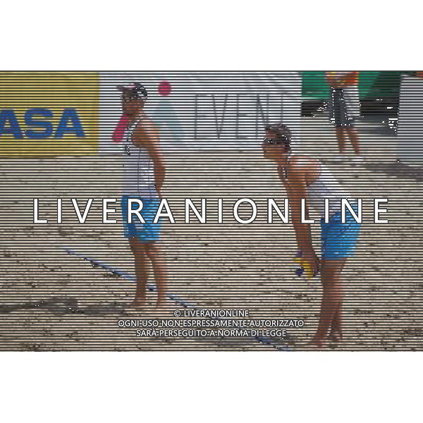 14.06.2014 , Myslowice , Slupna , siatkowka plazowa , Mistrzostwa Swiata U23 , Haralds , Armands (niebieskie) Losiak , Bryl (biale) N/Z Bartosz Losiak , Michal Bryl Fot. Karol Bartnik / MPAimages.com / Newspix.pl --- Newspix.pl World Championships in beach volleyball U23 AG ALDO LIVERANI SAS ONLY ITALY *** Local Caption *** www.newspix.pl mail us: info@newspix.pl call us: 0048 022 23 22 222 --- Polish Picture Agency by Ringier Axel Springer Poland